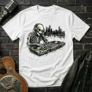 Alien Skeleton DJ T-Shirt