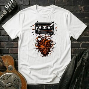 Cassette Shattered Heart T-Shirt