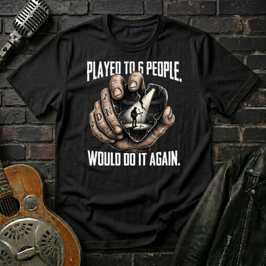 Shattered Guitar Pick D T-Shirt - Image 2